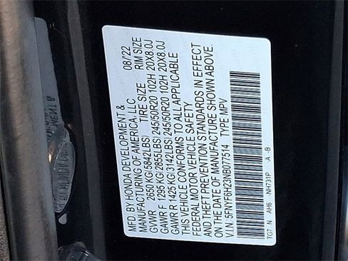 Used 2022 Honda Pilot Special Edition image 26