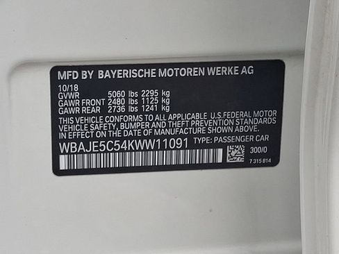 Used 2019 BMW 540i w/ M Sport Package image 26