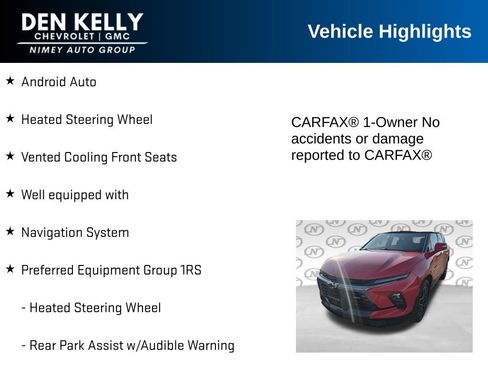Used 2023 Chevrolet Blazer RS w/ Driver Confidence II Package AWD/4WD image 11