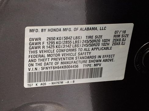 Used 2019 Honda Pilot AWD Touring image 27