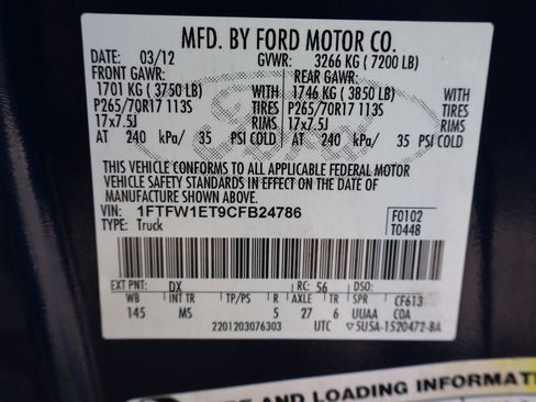 Used 2012 Ford F150 XLT w/ XLT Convenience Pkg image 47