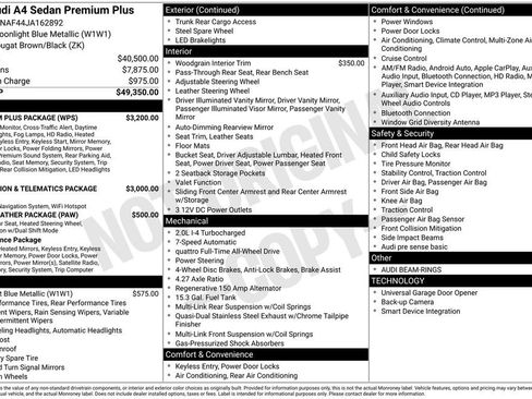 Used 2018 Audi A4 2.0T Premium Plus w/ Premium Plus Package image 3