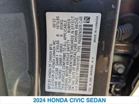 Certified 2024 Honda Civic EX image 26