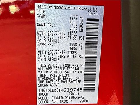 New 2026 Nissan Frontier PRO-4X image 8