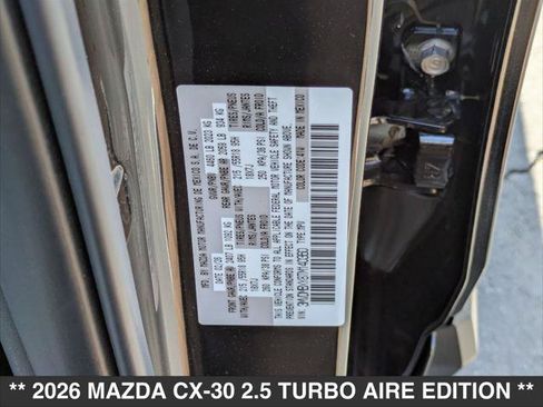 New 2026 MAZDA CX-30 2.5 Turbo Aire Edition AWD/4WD image 15
