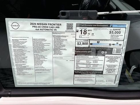 New 2025 Nissan Frontier PRO-4X w/ Pro Convenience Package image 35