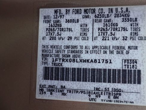 Used 1998 Ford F150 XL image 45