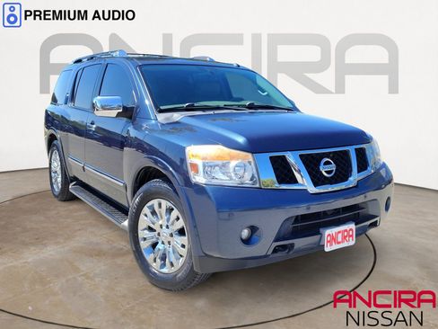 Used 2015 Nissan Armada Platinum w/ 2nd Row Captain Seat Package image 1