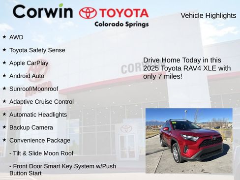 Used 2025 Toyota RAV4 XLE w/ Convenience Package image 7