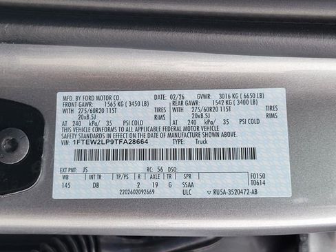 New 2026 Ford F150 STX w/ Equipment Group 200A image 13