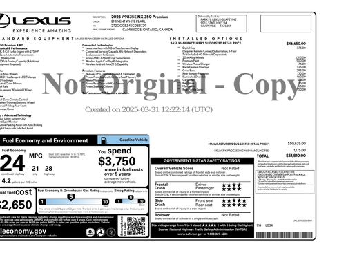 Used 2025 Lexus NX 350 Premium AWD image 3