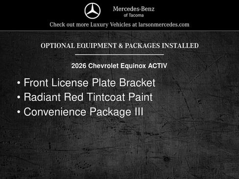 Used 2026 Chevrolet Equinox ACTIV w/ Convenience Package III FWD image 5