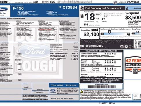 Used 2019 Ford F150 XLT w/ Equipment Group 302A Luxury image 36