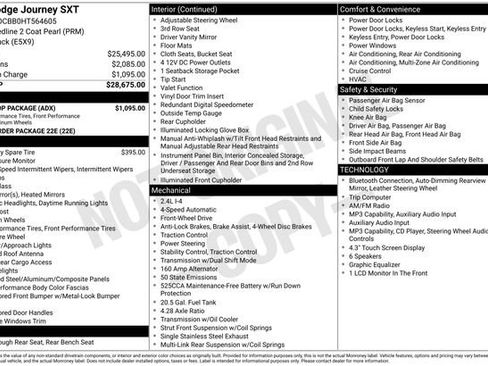Used 2017 Dodge Journey SXT w/ Blacktop Package FWD image 4