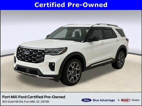 Certified 2025 Ford Explorer Platinum w/ Ultimate Package AWD/4WD image 1