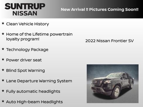 Certified 2022 Nissan Frontier SV w/ Technology Package AWD/4WD image 6