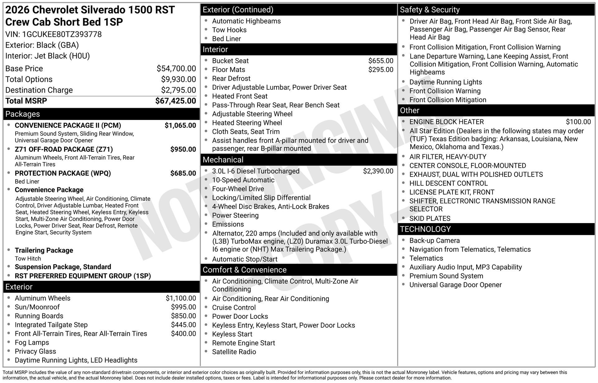 New 2026 Chevrolet Silverado 1500 RST w/ Convenience Package II AWD/4WD image 7