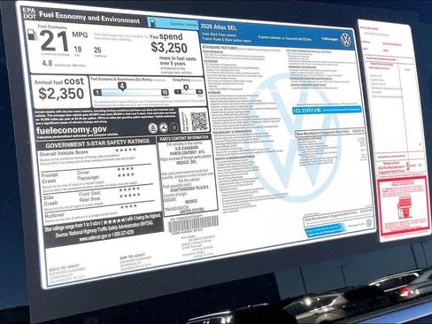 New 2026 Volkswagen Atlas SEL image 14