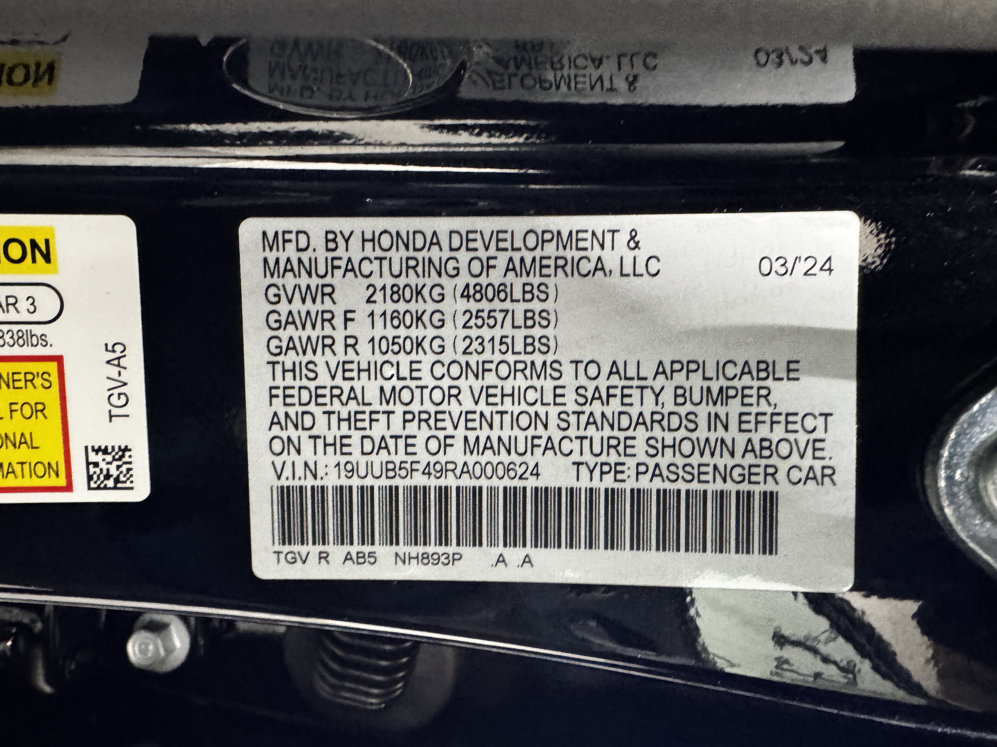 Used 2024 Acura TLX w/ Technology Package FWD image 39