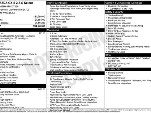 New 2026 MAZDA CX-5 Select AWD/4WD image 4