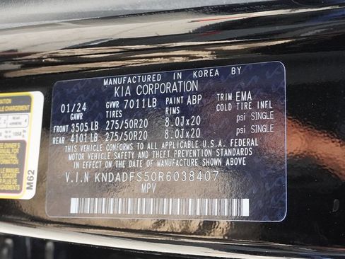 Used 2024 Kia EV9 Land AWD/4WD image 67