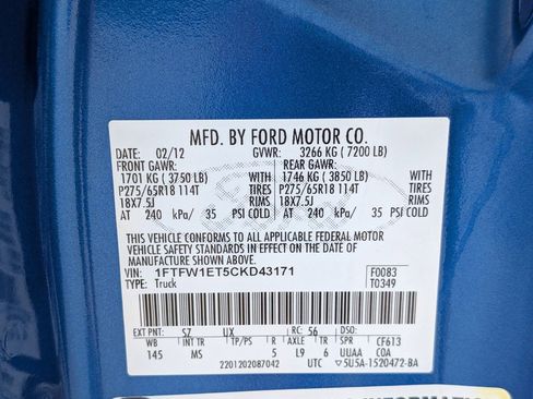 Used 2012 Ford F150 XLT w/ XLT Chrome Pkg AWD/4WD image 30