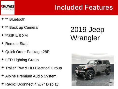 Used 2019 Jeep Wrangler Unlimited Rubicon w/ LED Lighting Group AWD/4WD image 5