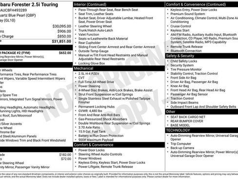 Used 2015 Subaru Forester 2.5i Touring w/ Popular Package #2 image 2