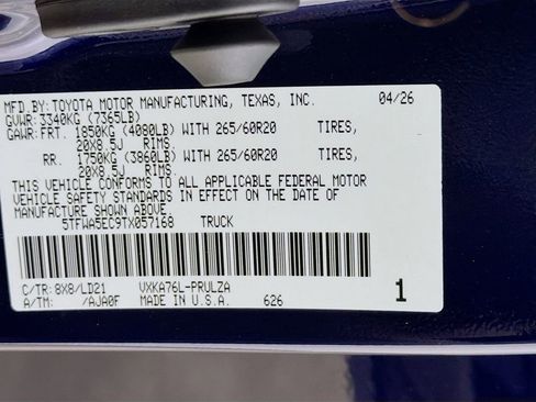 New 2026 Toyota Tundra Limited AWD/4WD image 27