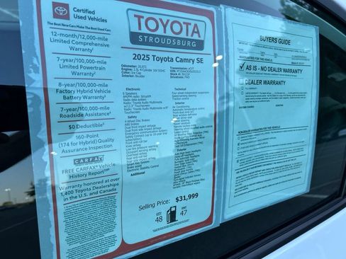 Certified 2025 Toyota Camry SE w/ Convenience Package FWD image 31