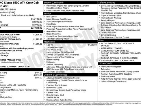 Certified 2024 GMC Sierra 1500 AT4 w/ Technology Package AWD/4WD image 61