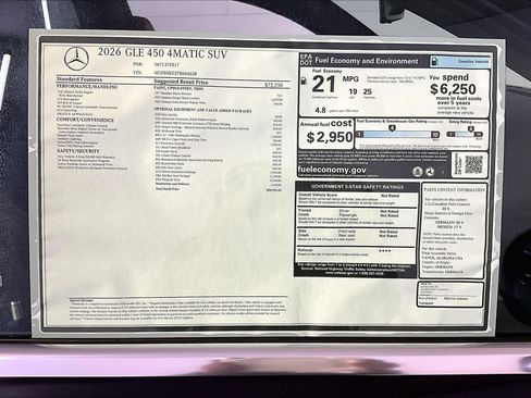 New 2026 Mercedes-Benz GLE 450 4MATIC image 18