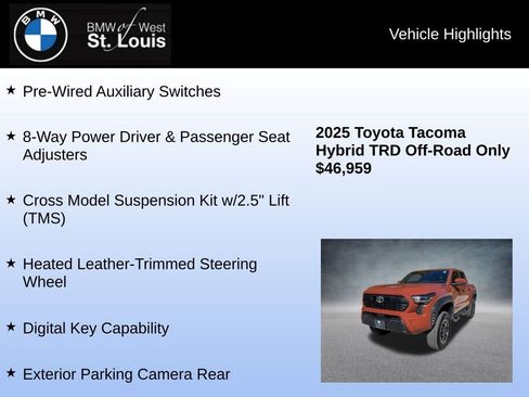 Used 2025 Toyota Tacoma TRD Off-Road w/ TRD Off Road Upgrade Package image 16