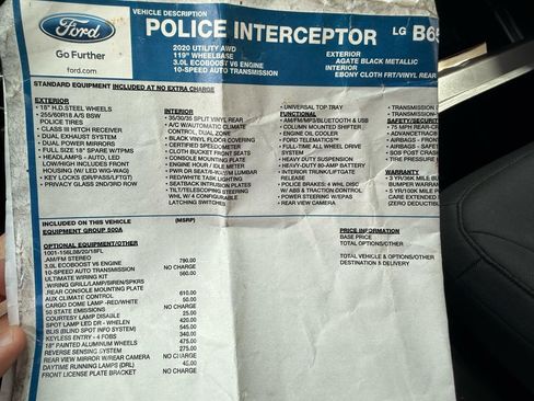 Used 2020 Ford Explorer 4WD Police Interceptor w/ Ultimate Wiring Package image 19