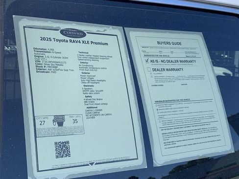 Used 2025 Toyota RAV4 XLE Premium w/ Weather Package FWD image 38