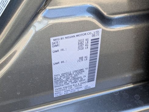 New 2025 Nissan Altima 2.5 SV w/ SV Special Edition Package image 17