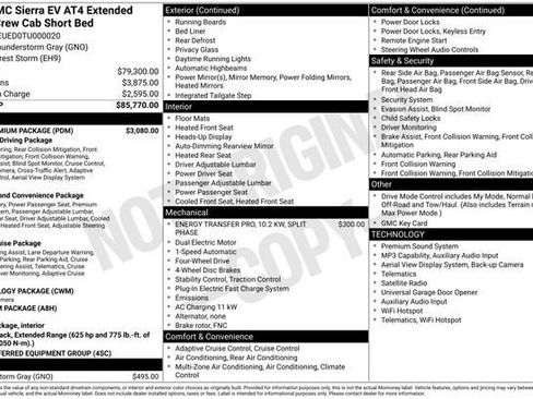 Used 2026 GMC Sierra EV AT4 w/ AT4 Premium Package AWD/4WD image 3