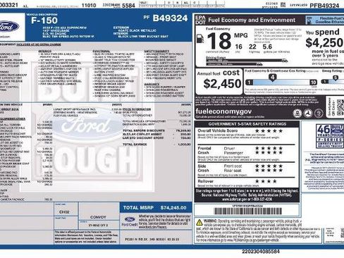 Certified 2023 Ford F150 Lariat w/ Max Trailer Tow Package AWD/4WD image 32