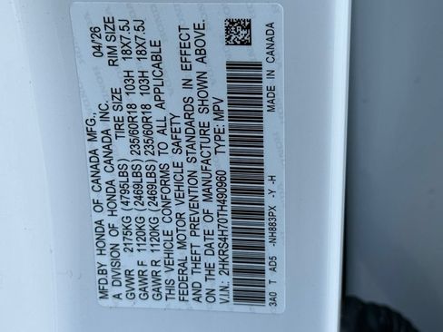 Certified 2026 Honda CR-V EX-L image 29
