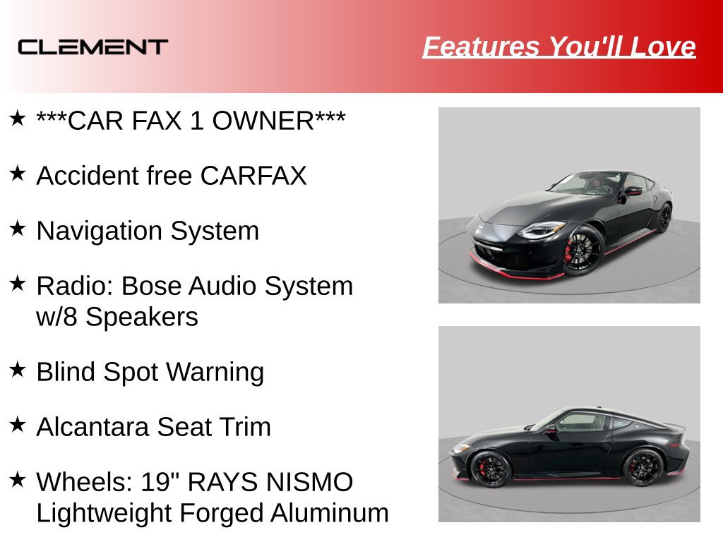 Used 2024 Nissan Z NISMO w/ Floor Mat Package RWD image 9