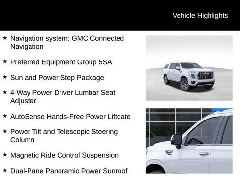 New 2026 GMC Yukon XL Denali w/ Sun & Power Step Package AWD/4WD image 7
