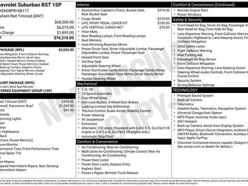 Used 2023 Chevrolet Suburban RST w/ Luxury Package AWD/4WD image 31