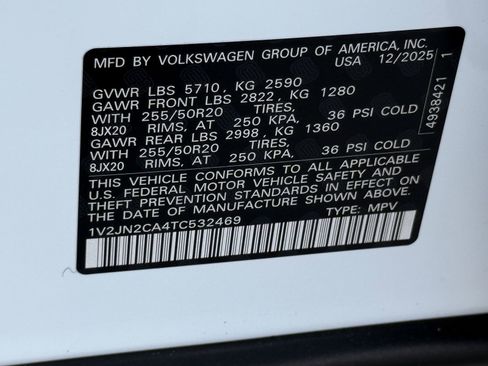 New 2026 Volkswagen Atlas SE image 25