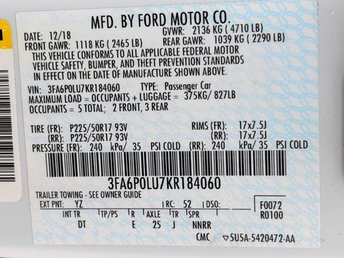 Used 2019 Ford Fusion SE FWD image 38