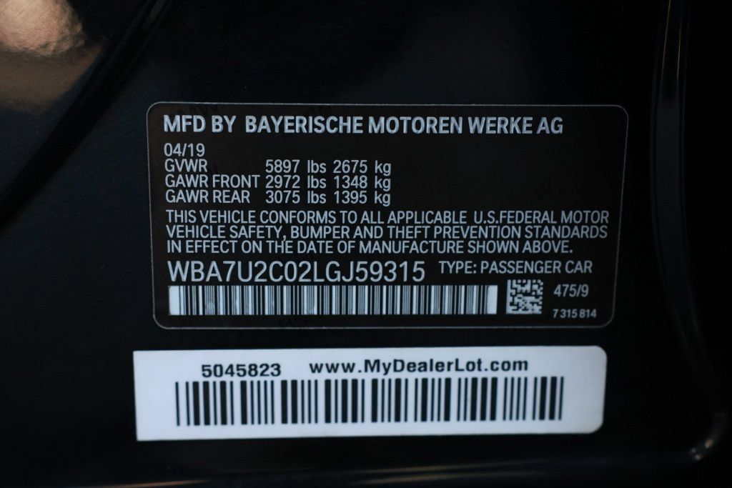 Used 2020 BMW 750i xDrive w/ Executive Package AWD/4WD image 39