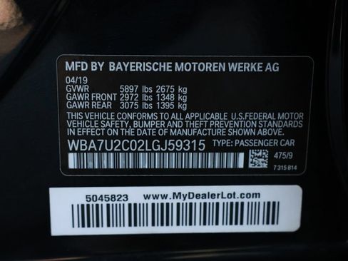Used 2020 BMW 750i xDrive w/ Executive Package AWD/4WD image 39