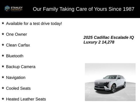 Used 2025 Cadillac Escalade IQ Luxury 2 w/ LPO, Premium Carpet Package AWD/4WD image 9