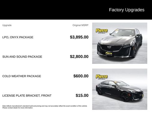Used 2023 Cadillac CT5 Luxury w/ LPO, ONYX Package RWD image 13