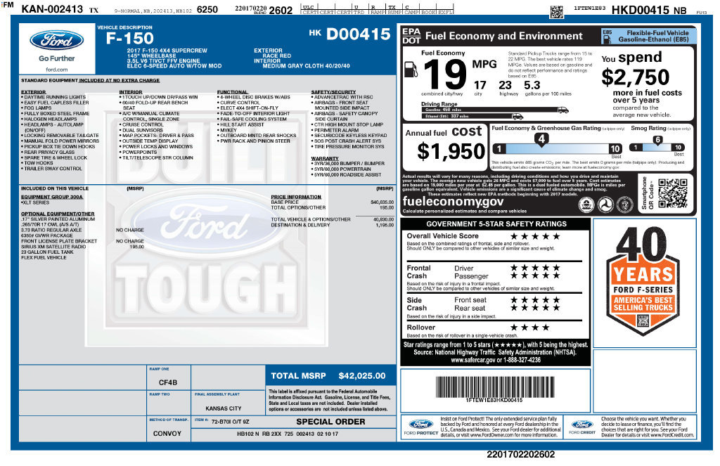 Used 2017 Ford F150 XLT AWD/4WD image 31