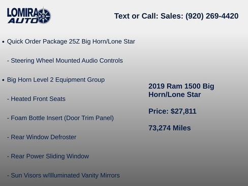 Used 2019 RAM 1500 Big Horn AWD/4WD image 6